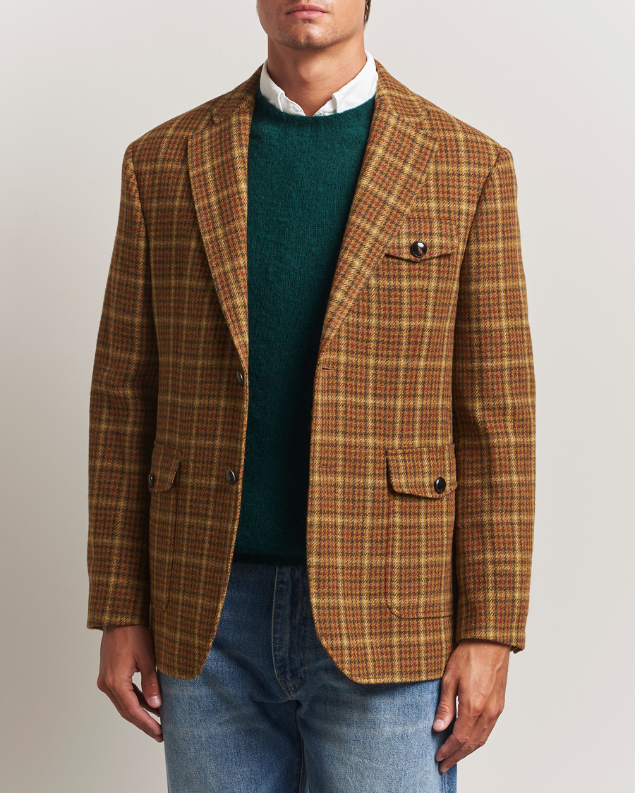 Mies | Pikkutakit | Gant | Checked Tweed Blazer Peanut Butter