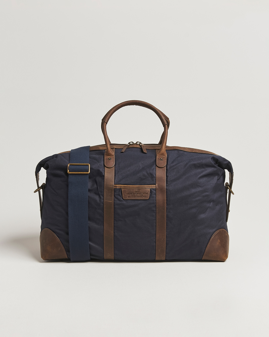 Mies | Laukut | GANT | Waxed Cotton Duffle Bag Evening Blue