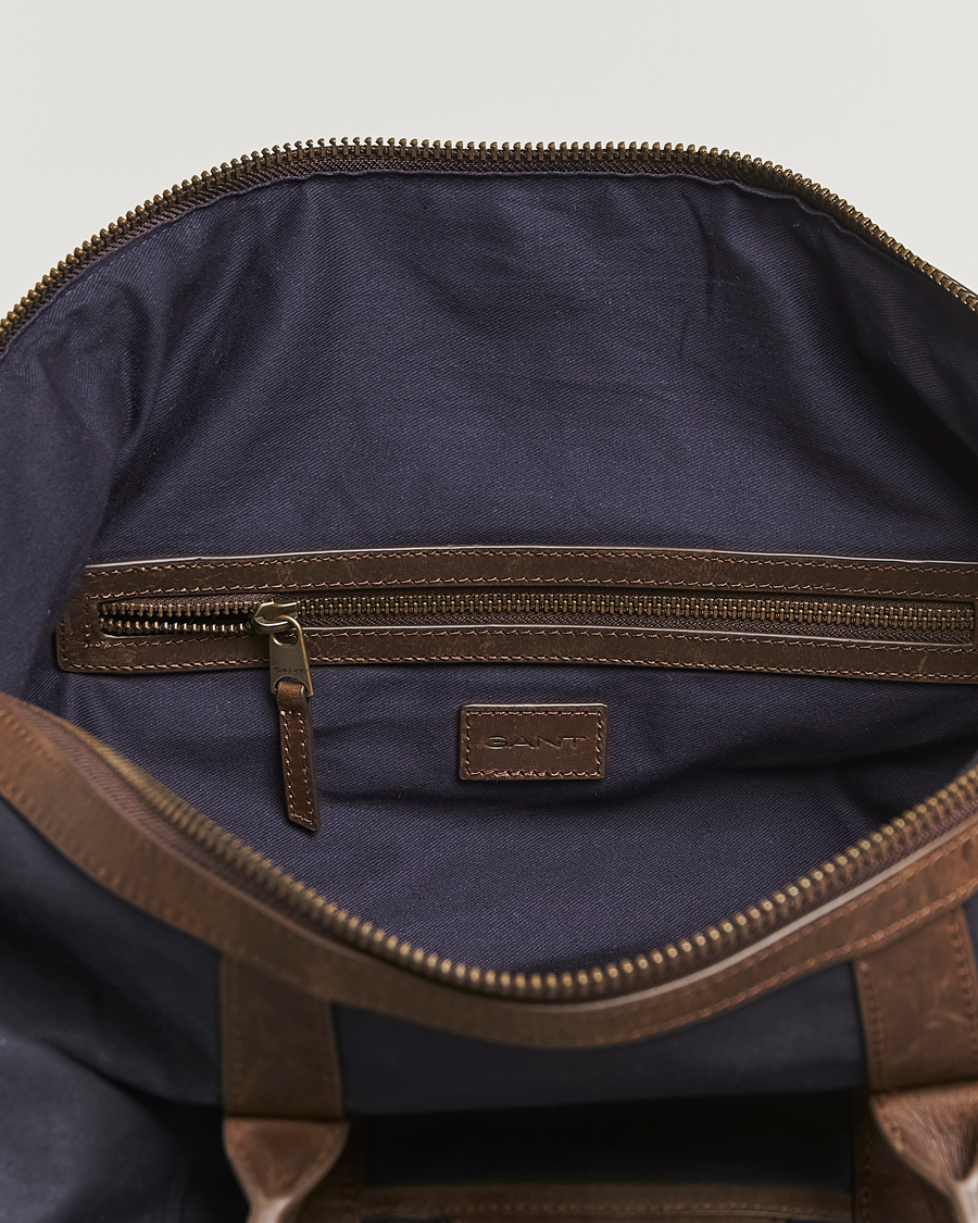 Mies | Laukut | GANT | Waxed Cotton Duffle Bag Evening Blue