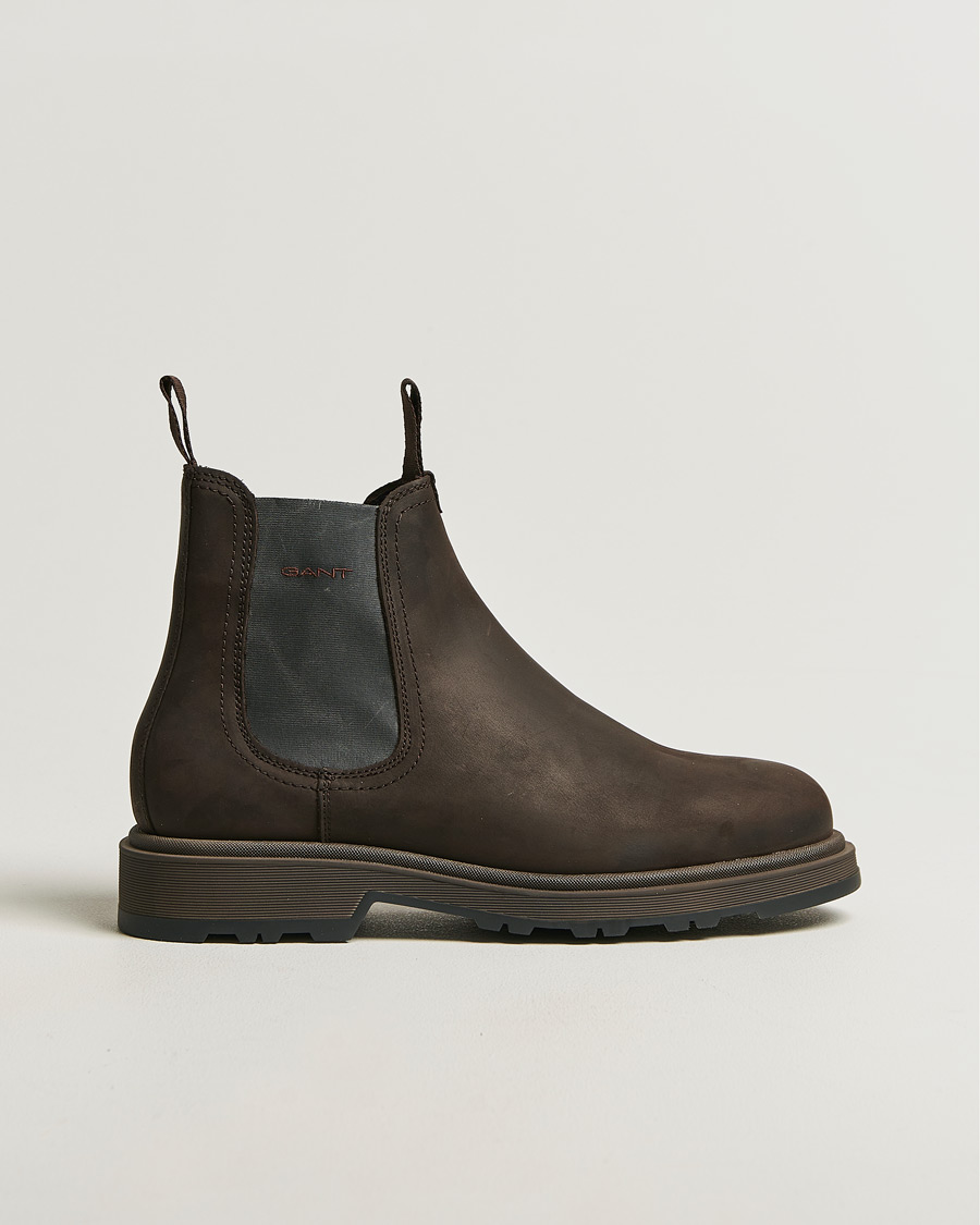 Mies | Nilkkurit | GANT | Blisdor Rough Leather Chelsea Boot Dark Brown