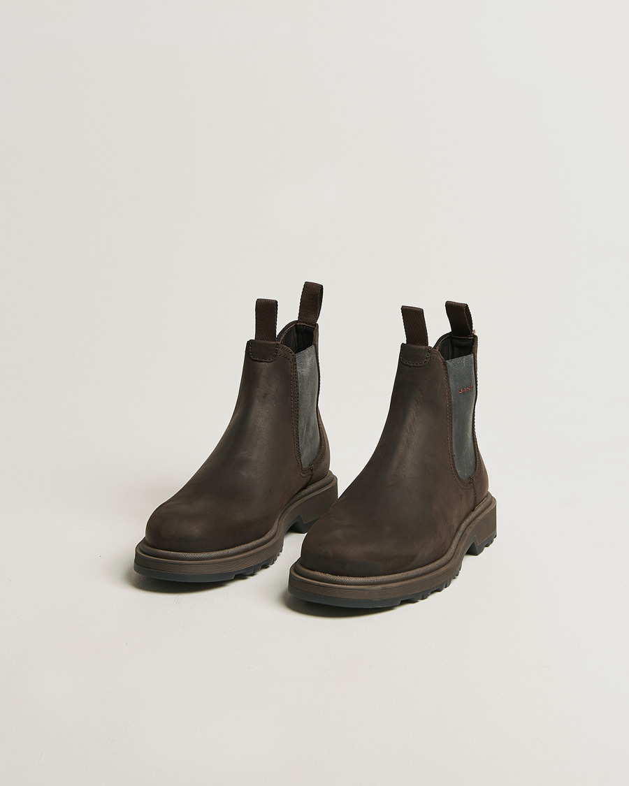 Mies | Nilkkurit | GANT | Blisdor Rough Leather Chelsea Boot Dark Brown