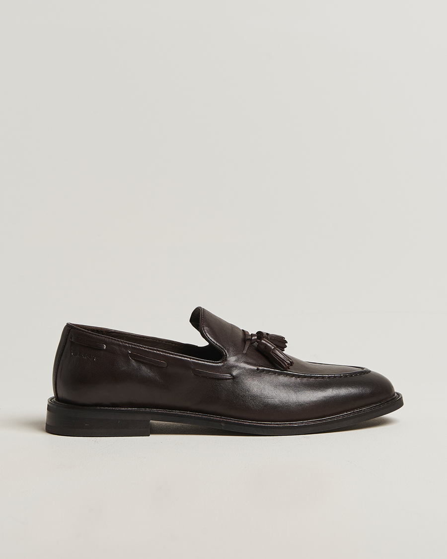 Mies | Loaferit | GANT | Lozham Leather Tassle Loafer Dark Brown