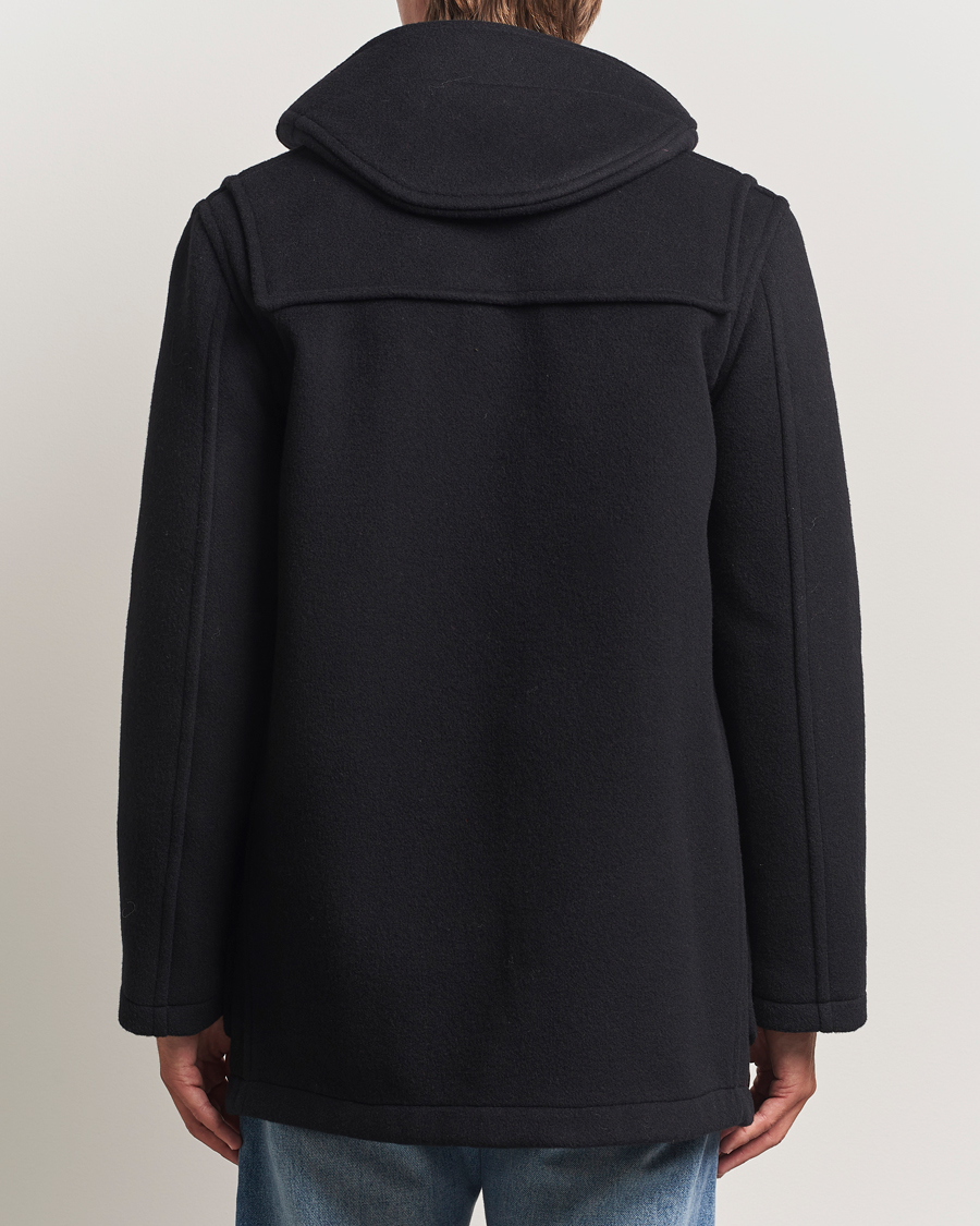 Mies | Takit | Gloverall | Mid Length Duffle Coat Black/Royal Stewart