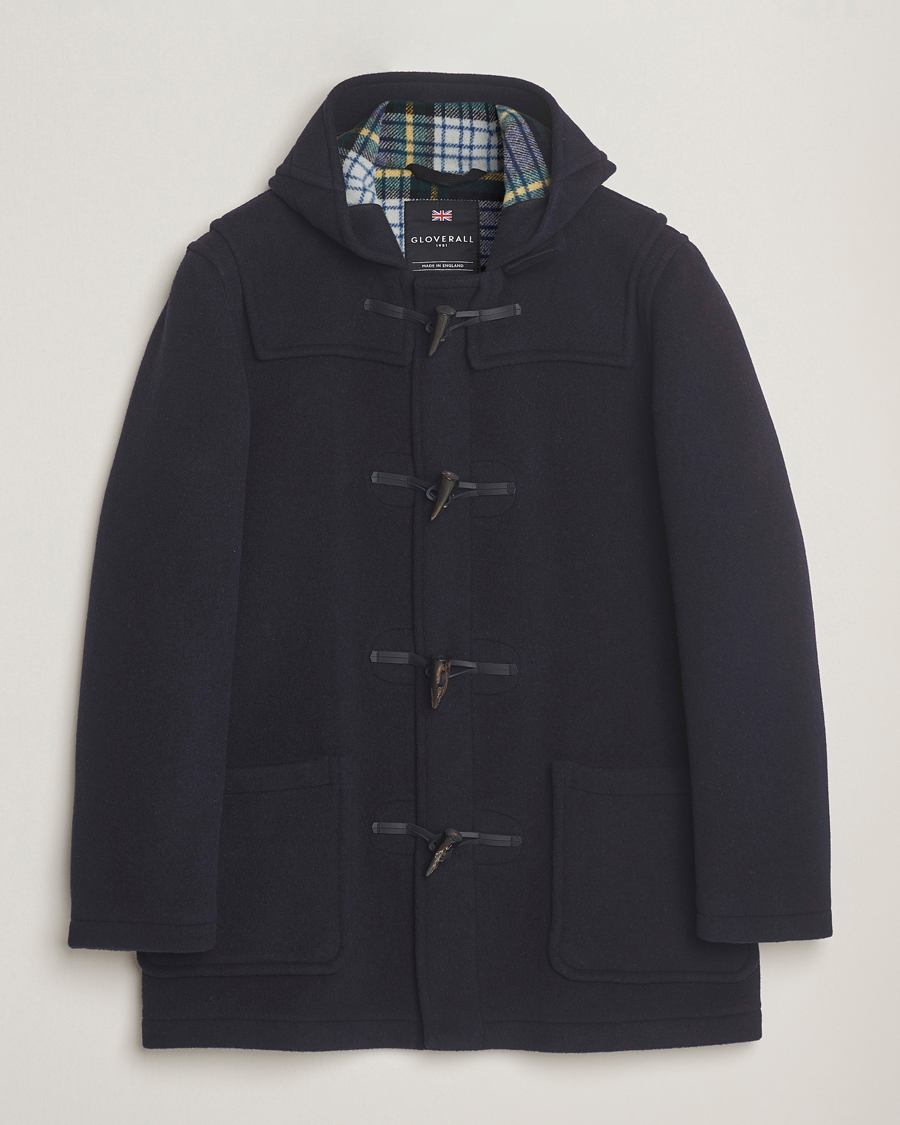 Mies | Takit | Gloverall | Mid Length Duffle Coat Navy/Dress Gordon
