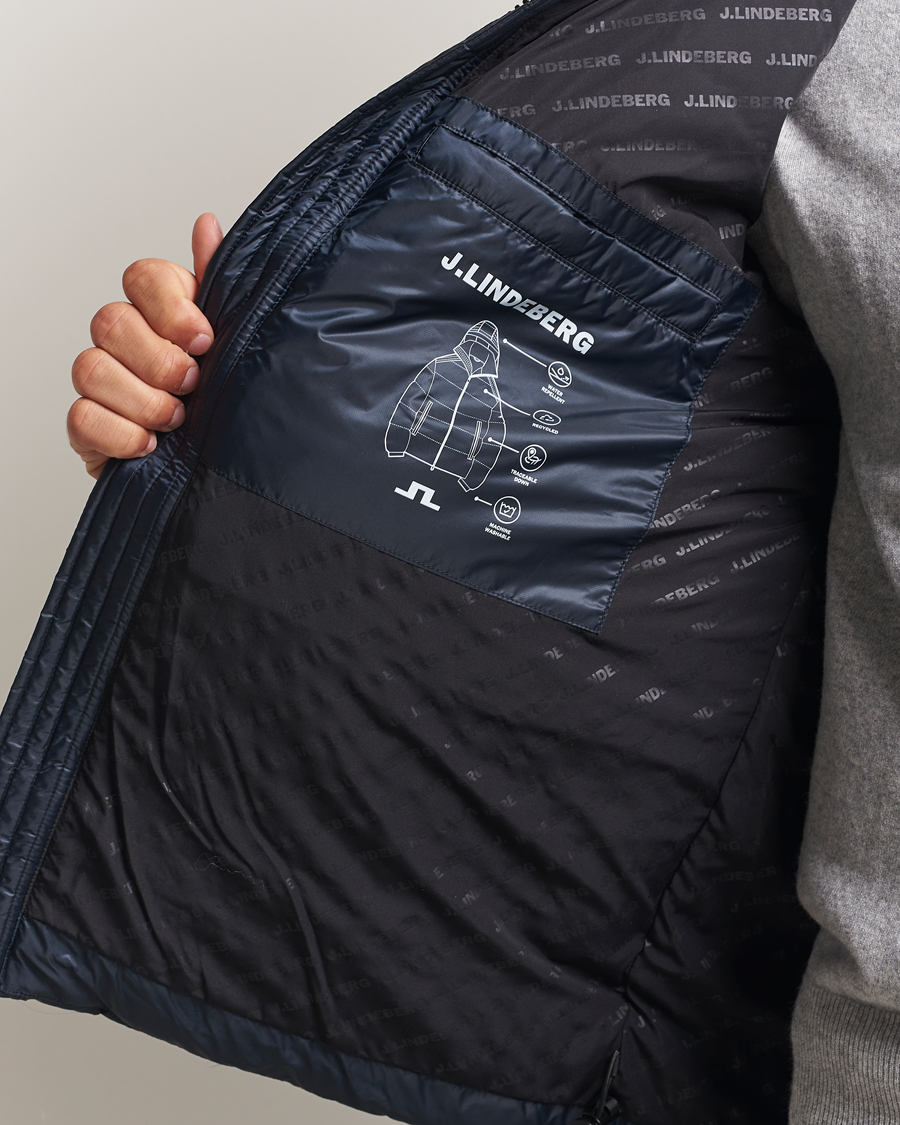 Mies | Takit | J.Lindeberg | Daryl Down Hooded Jacket Navy