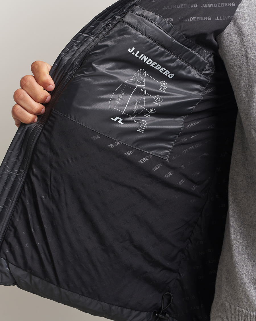 Mies | Takit | J.Lindeberg | Daryl Down Hooded Jacket Asphalt