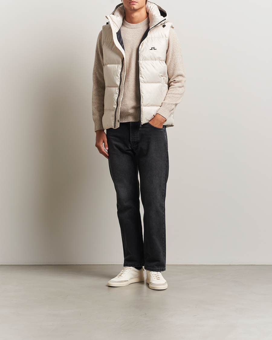 Mies | Takit | J.Lindeberg | Daryl Down Hooded Vest Moonbeam