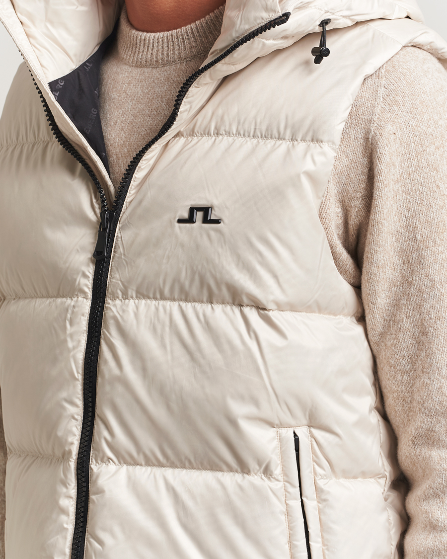 Mies | Takit | J.Lindeberg | Daryl Down Hooded Vest Moonbeam