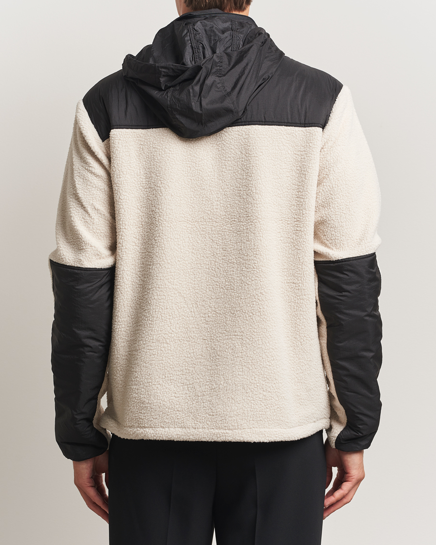 Mies | Puserot | J.Lindeberg | Provo Pile Hooded Full Zip Moonbeam
