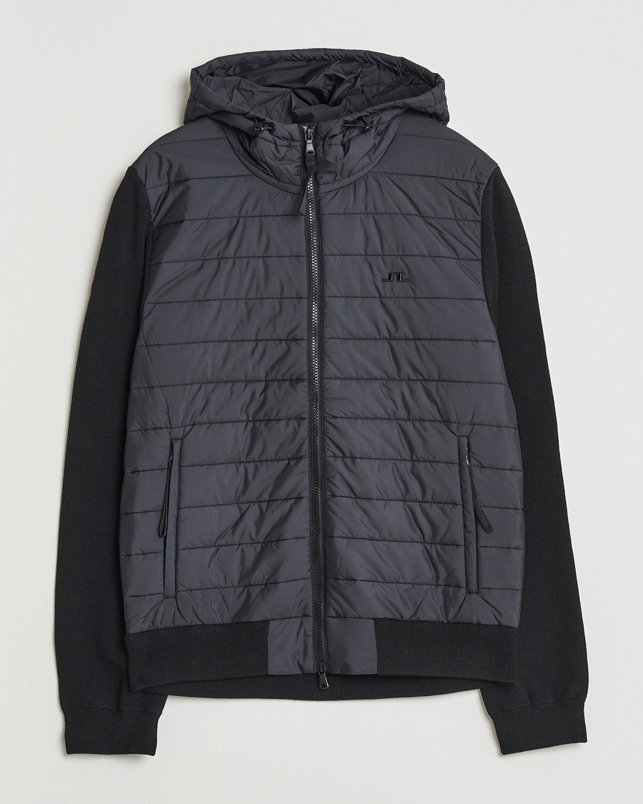 Mies | Takit | J.Lindeberg | Thorn Hooded Hybrid Jacket Black