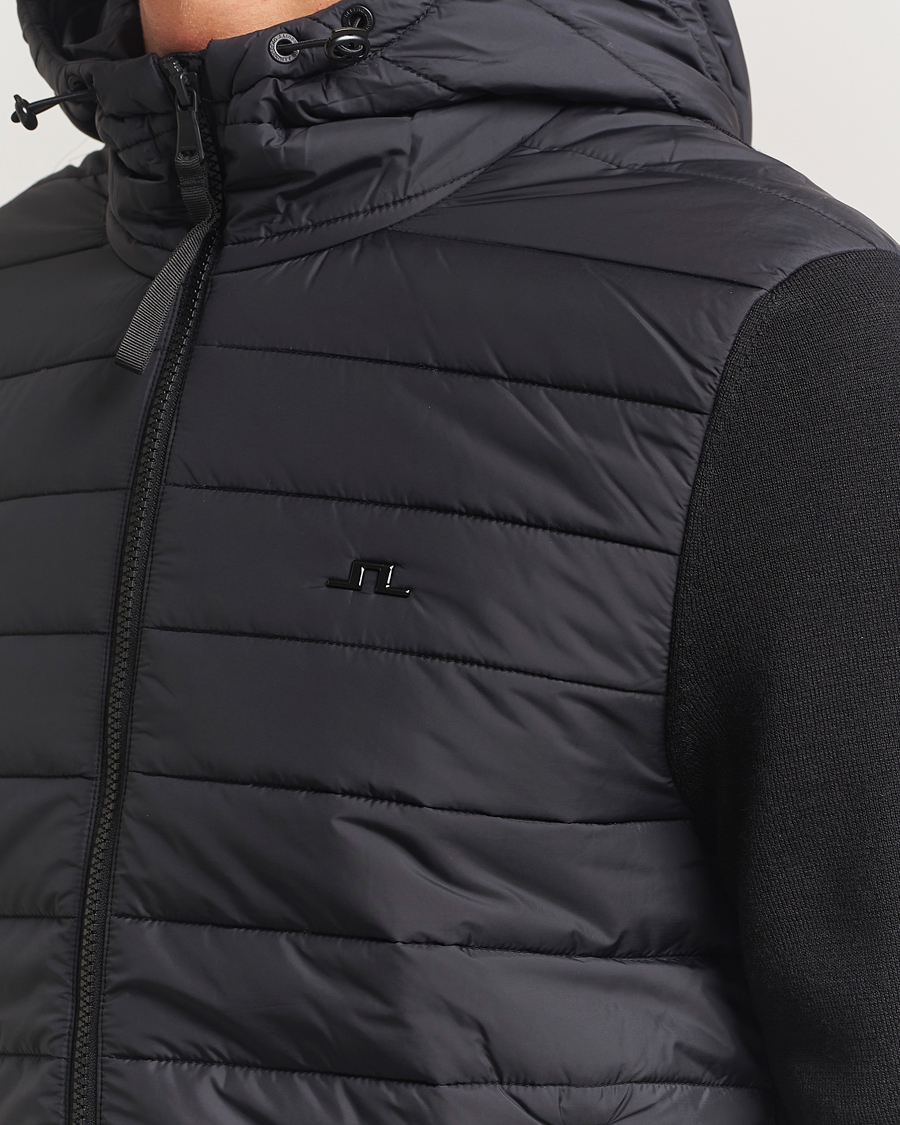 Mies | Takit | J.Lindeberg | Thorn Hooded Hybrid Jacket Black