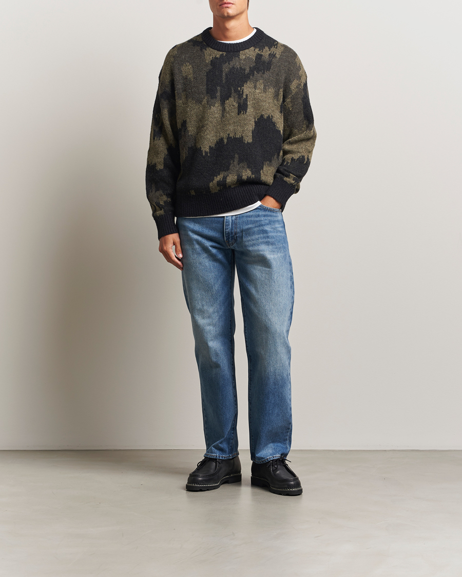 Mies | Puserot | J.Lindeberg | Nate Graphic Jaquard Knitted Sweater Forest Green