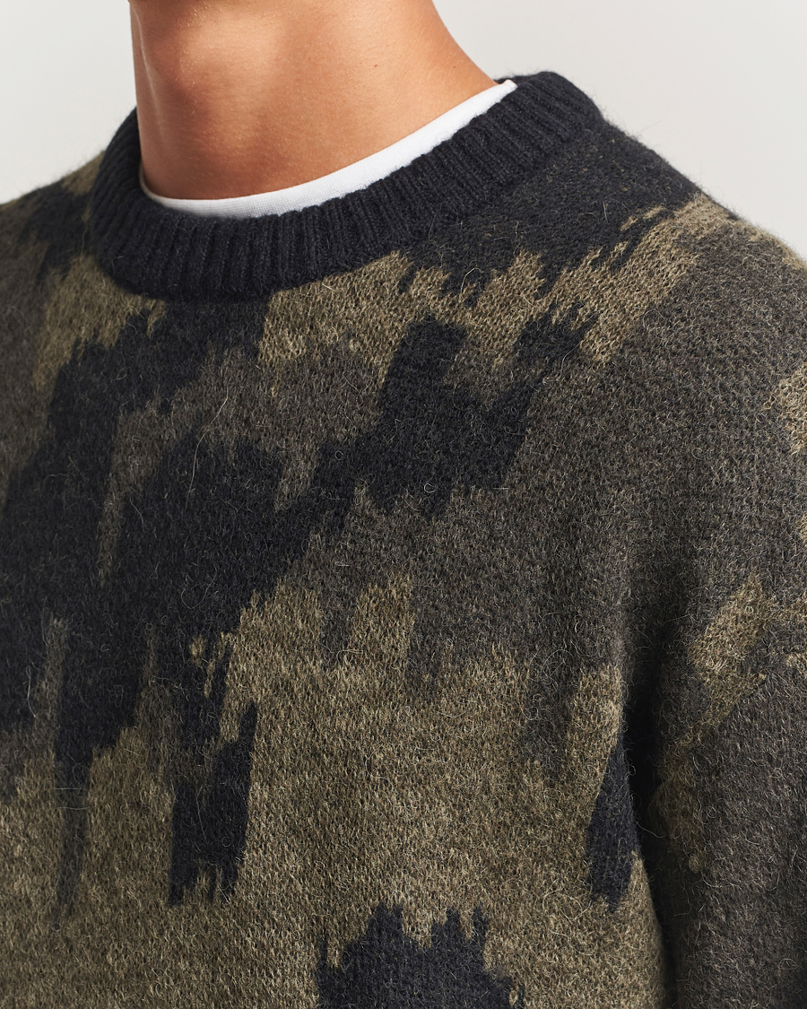 Mies | Puserot | J.Lindeberg | Nate Graphic Jaquard Knitted Sweater Forest Green