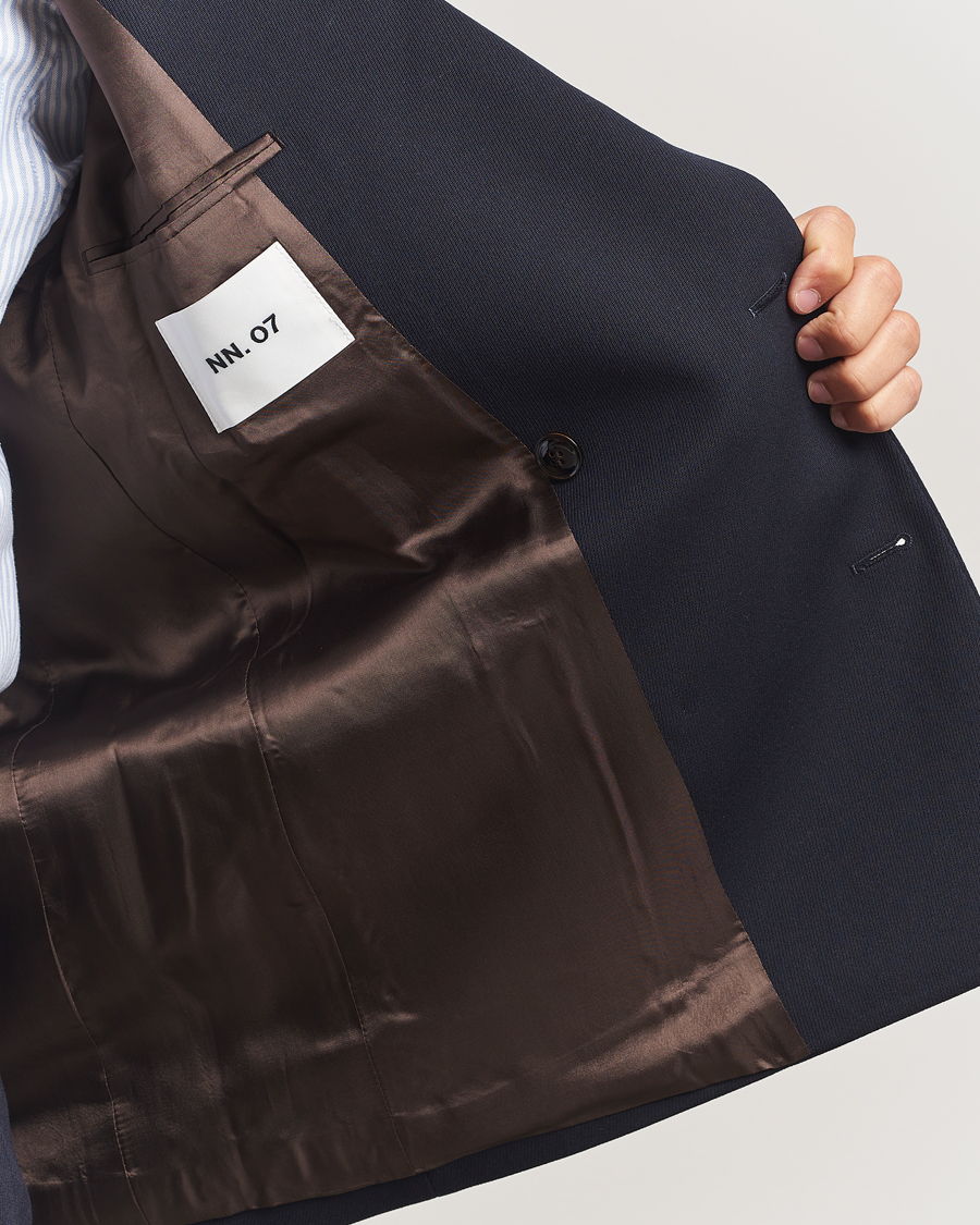 Mies | Pikkutakit | NN07 | Jordin Wool Double Breasted Blazer Deep Navy