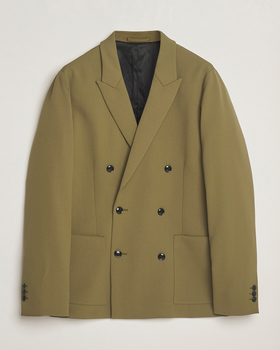 Mies | Pikkutakit | NN07 | Jordin Wool Double Breasted Blazer Firene Green
