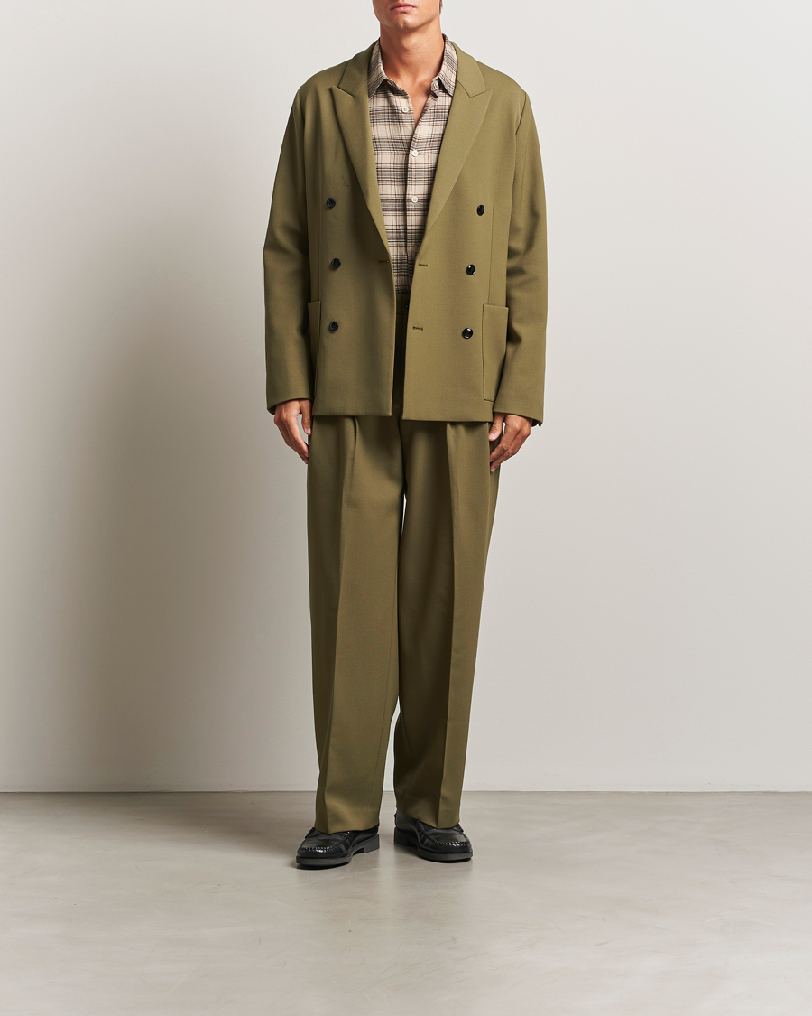 Mies | Pikkutakit | NN07 | Jordin Wool Double Breasted Blazer Firene Green