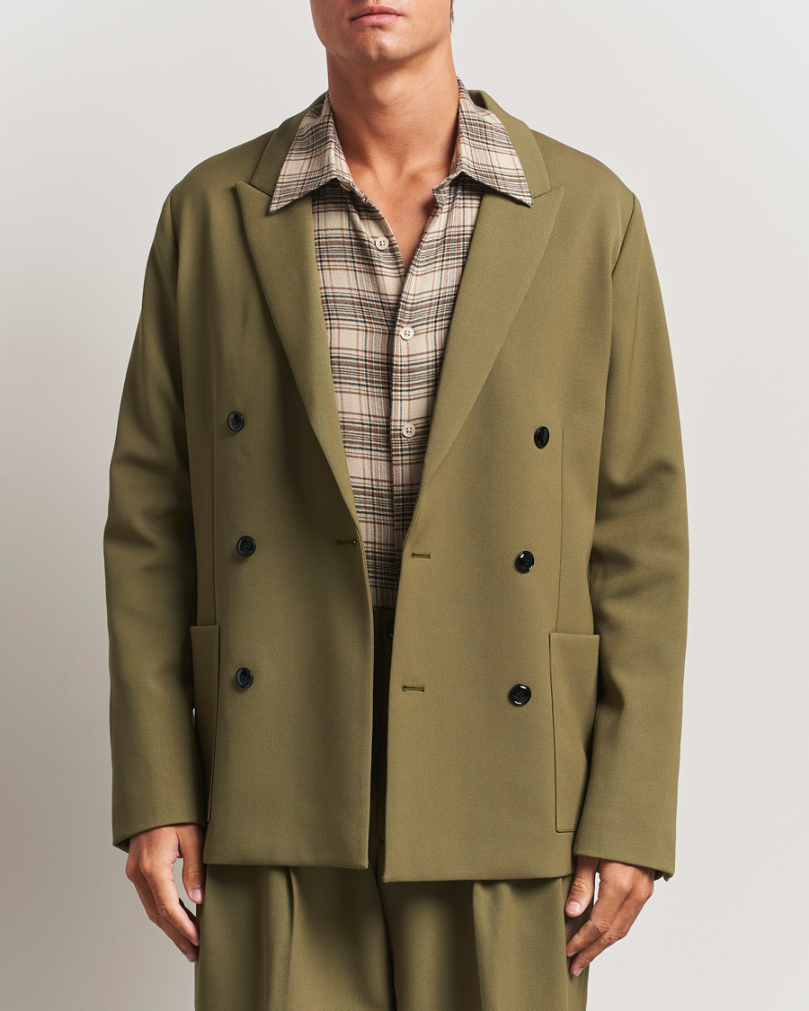 Mies | Pikkutakit | NN07 | Jordin Wool Double Breasted Blazer Firene Green