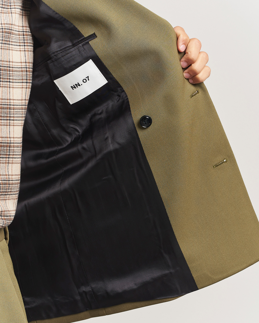 Mies | Pikkutakit | NN07 | Jordin Wool Double Breasted Blazer Firene Green