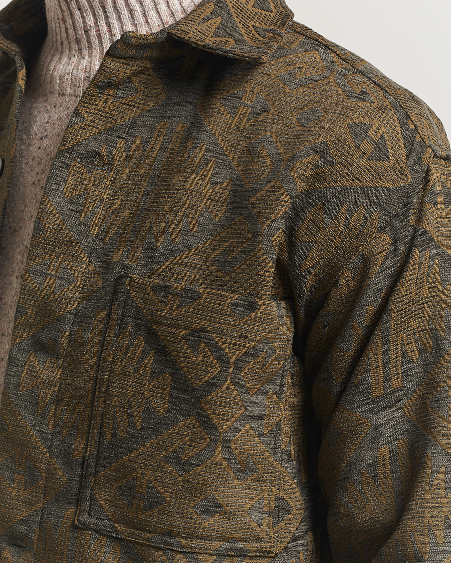 Mies | Kauluspaidat | NN07 | Adwin Printed Overshirt Green Multi