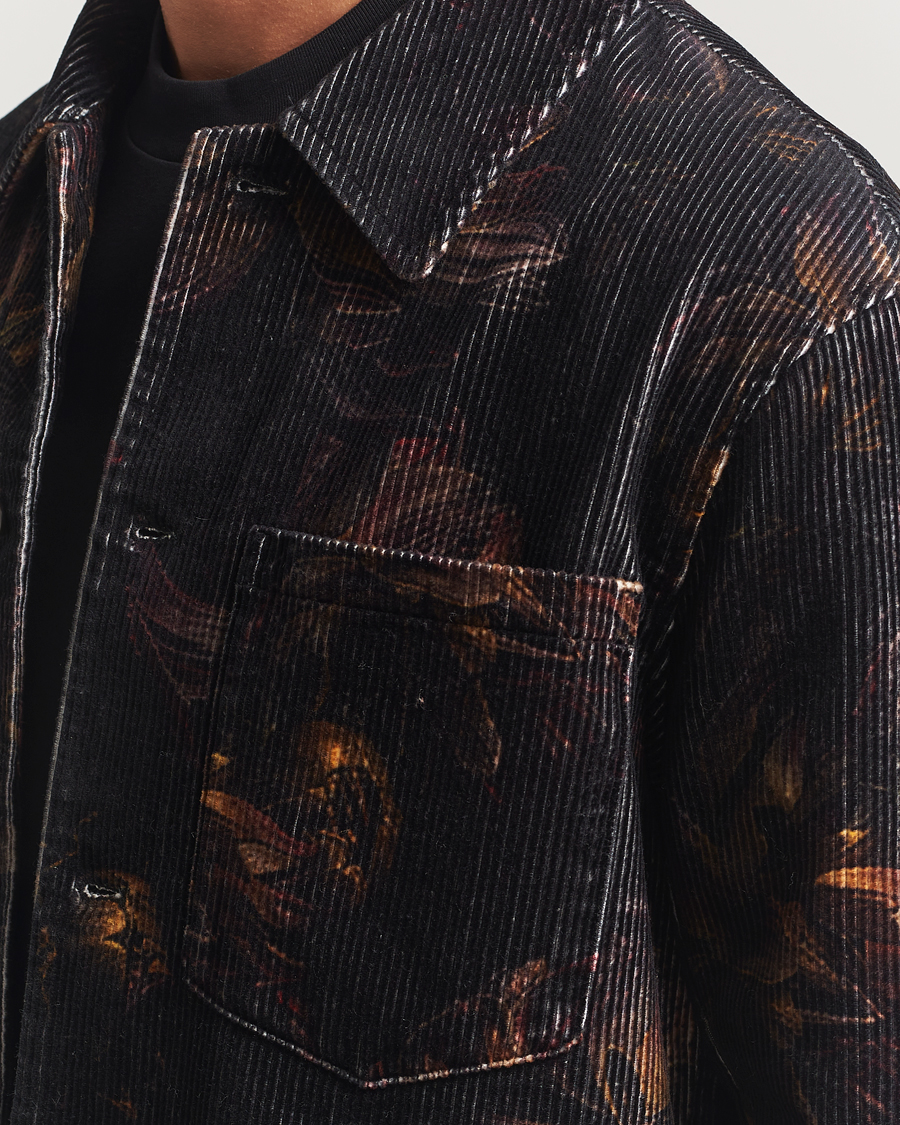 Mies | Kauluspaidat | NN07 | Blaze Printed Corduroy Overshirt Multi