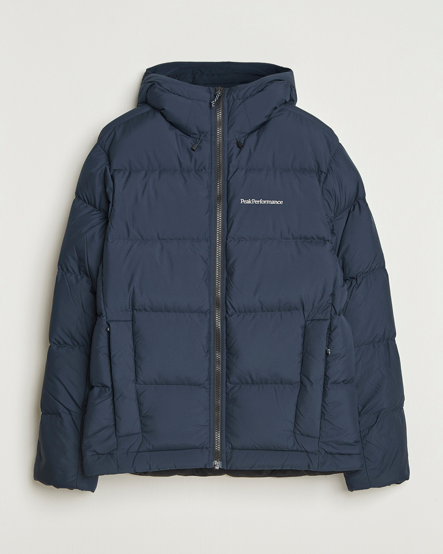 Mies | Takit | Peak Performance | Rivel Down Hooded Jacket Blue Shadow