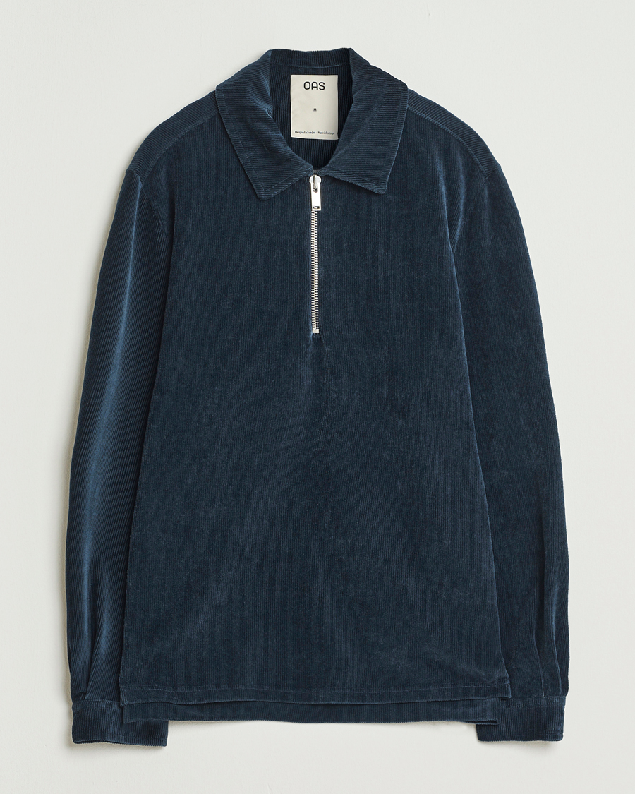 Mies | Puserot | OAS | Savvy Half Zip Dark Blue