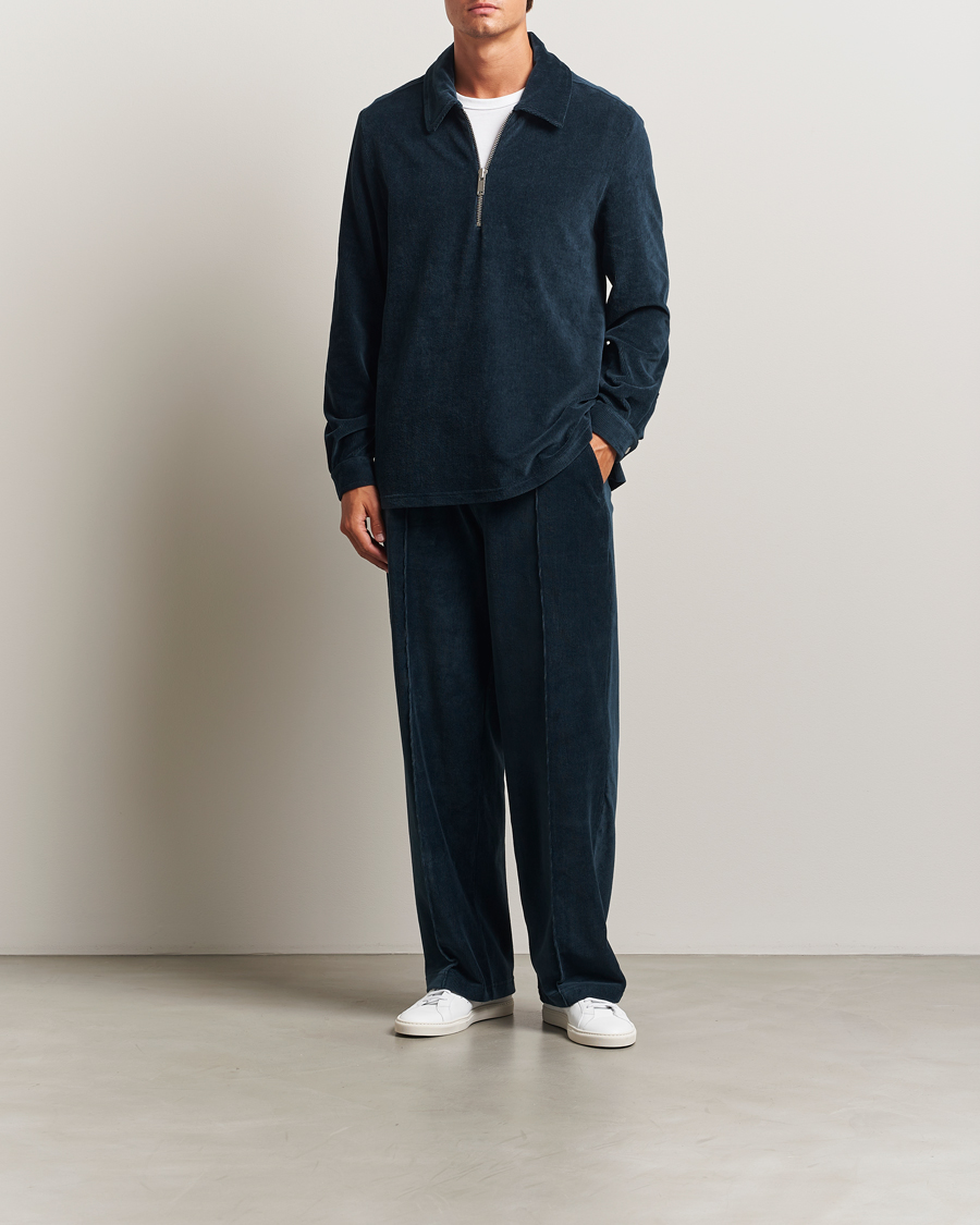 Mies | Puserot | OAS | Savvy Half Zip Dark Blue