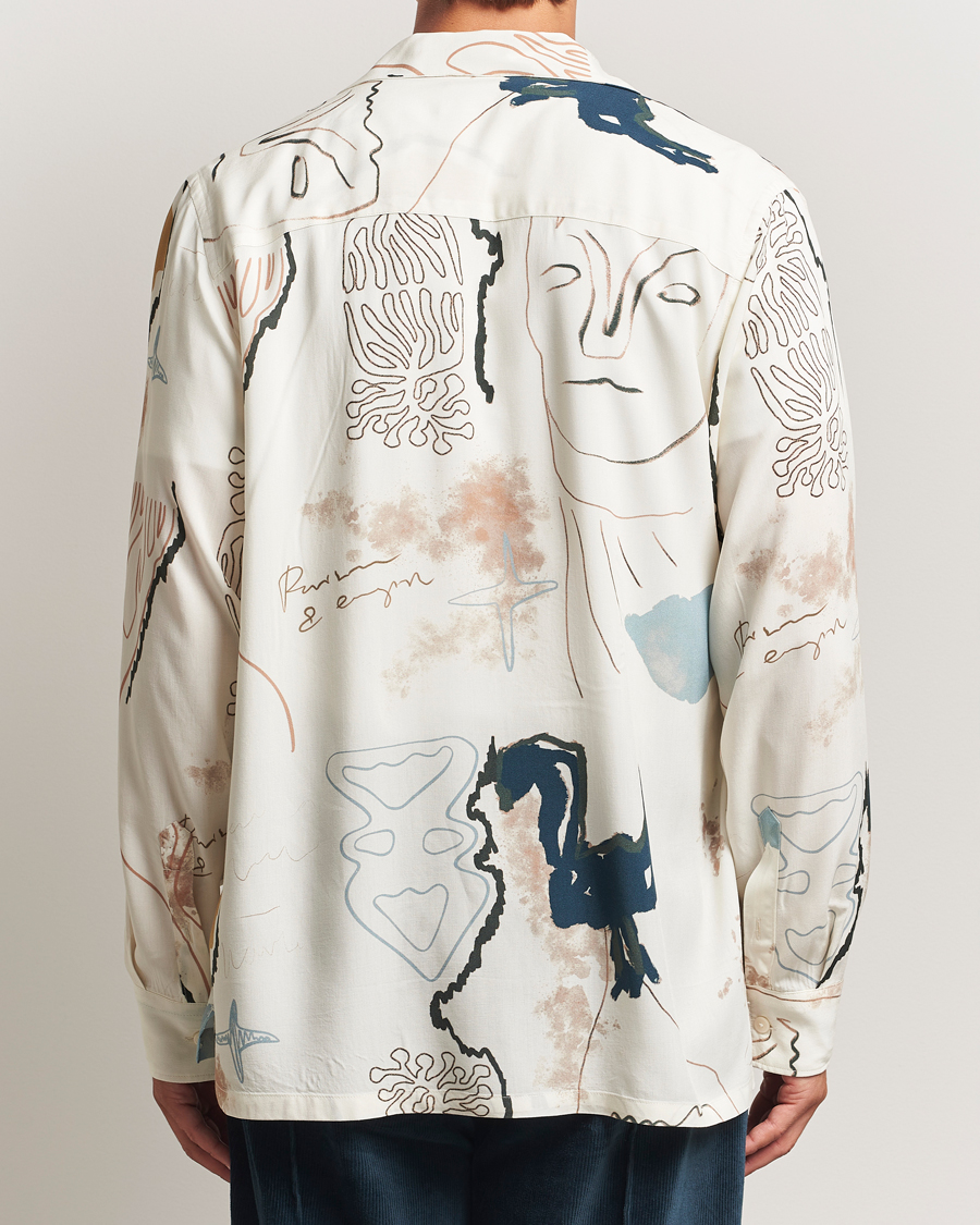 Mies | Kauluspaidat | OAS | Brillo Viscose Shirt Beige