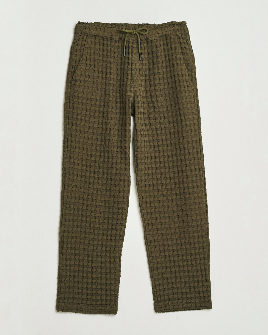 Mies | Housut | OAS | Turtle Ayora Waffle Pants Dark Green