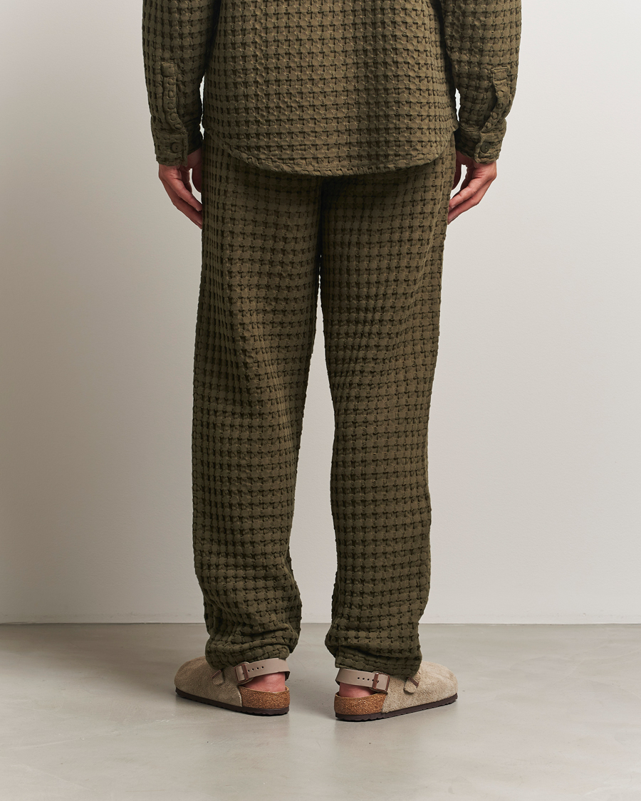 Mies | Housut | OAS | Turtle Ayora Waffle Pants Dark Green