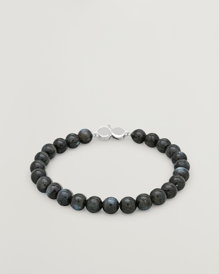 Mies | Korut | Tom Wood | Cove Bracelet Black Larvikite