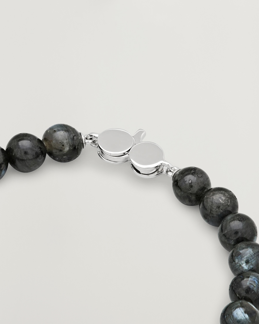 Mies | Korut | Tom Wood | Cove Bracelet Black Larvikite