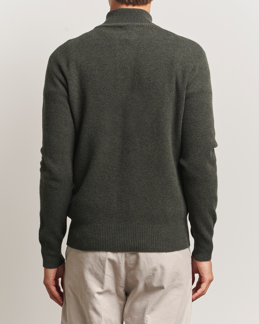 Mies | Puserot | Altea | Shetland Cardigan Dark Green
