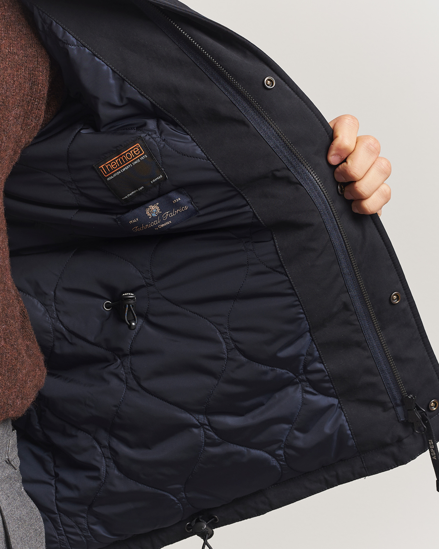 Mies | Takit | Aspesi | Minifield Cotton Field Jacket Navy