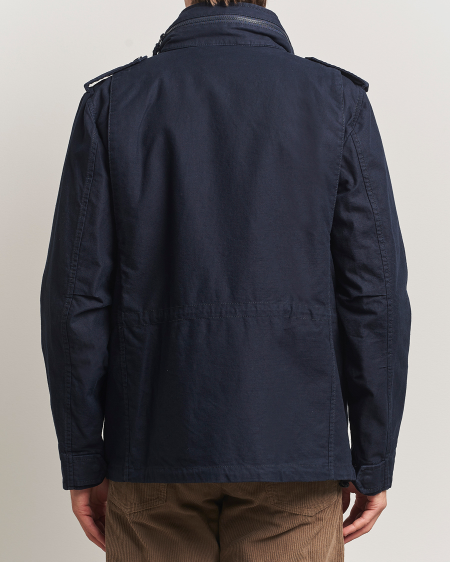 Mies | Takit | Aspesi | Lined Cotton Field Jacket Navy