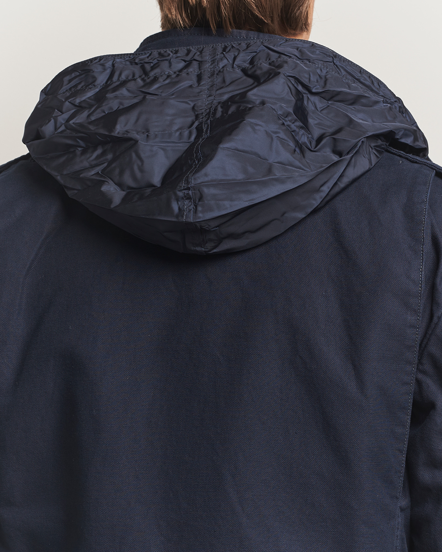 Mies | Takit | Aspesi | Lined Cotton Field Jacket Navy