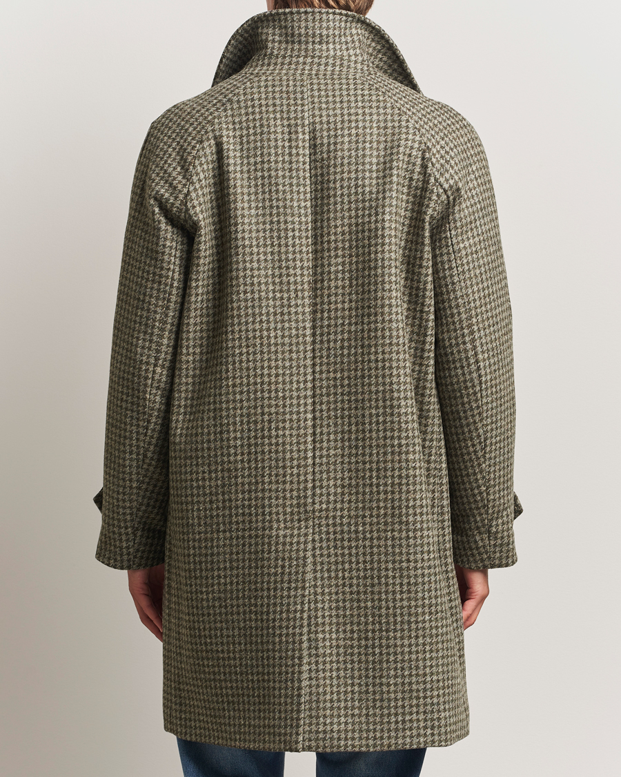Mies | Takit | Aspesi | Houndstooth Wool Coat Beige