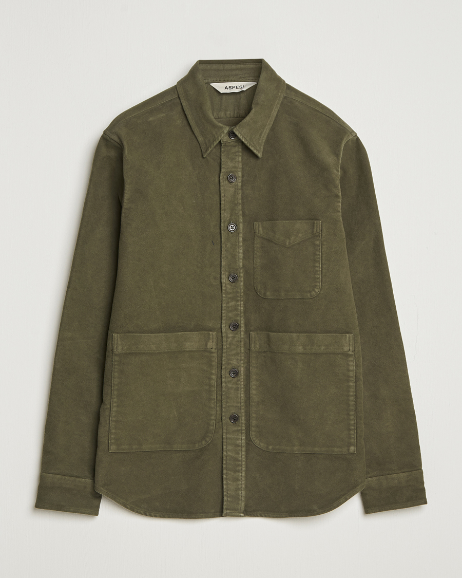 Mies | Kauluspaidat | Aspesi | Moleskine Utility Shirt Military