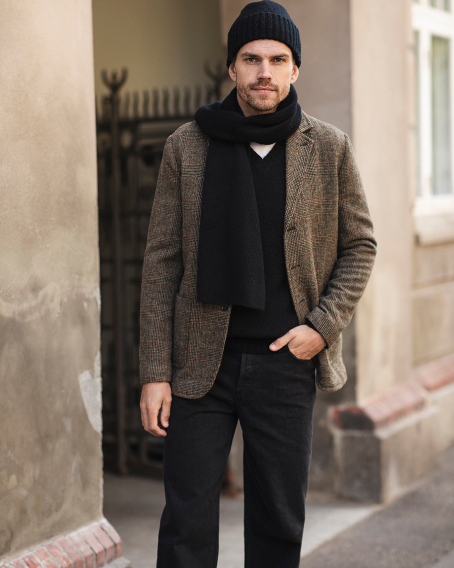 Mies | Pikkutakit | Aspesi | Harris Tweed Blazer Brown Check