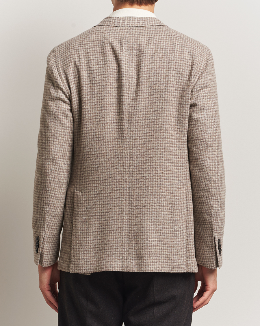 Mies | Pikkutakit | Boglioli | K Jacket Cashmere/Wool Houndstooth Blazer Beige