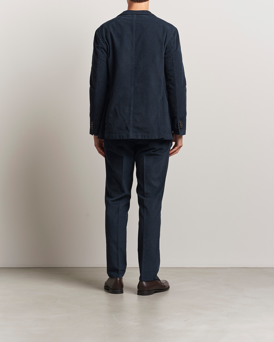 Mies | Puvut | Boglioli | K Jacket Baby Corduroy Suit Navy