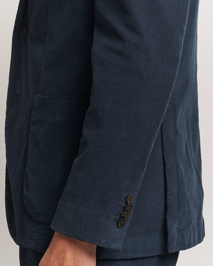 Mies | Puvut | Boglioli | K Jacket Baby Corduroy Suit Navy