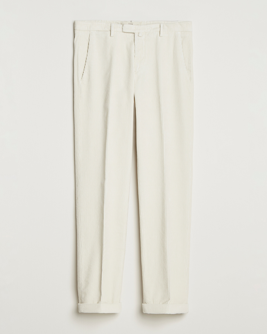 Mies | Housut | Briglia 1949 | Slim Fit Corduroy Trousers Off White
