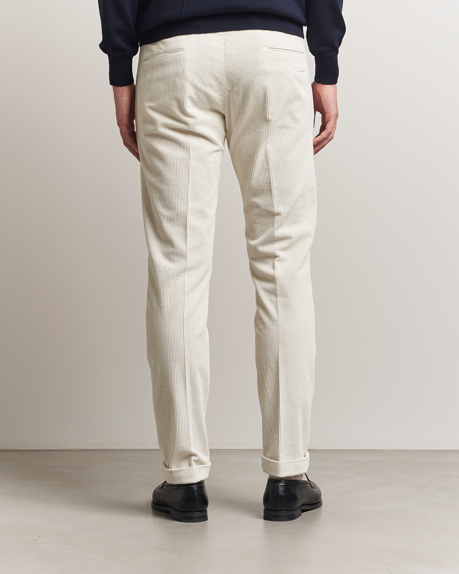 Mies | Housut | Briglia 1949 | Slim Fit Corduroy Trousers Off White