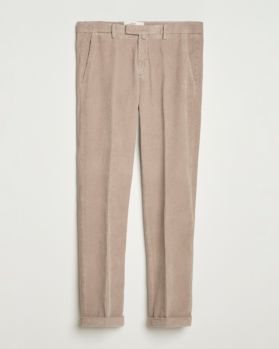 Mies | Housut | Briglia 1949 | Slim Fit Corduroy Trousers Beige
