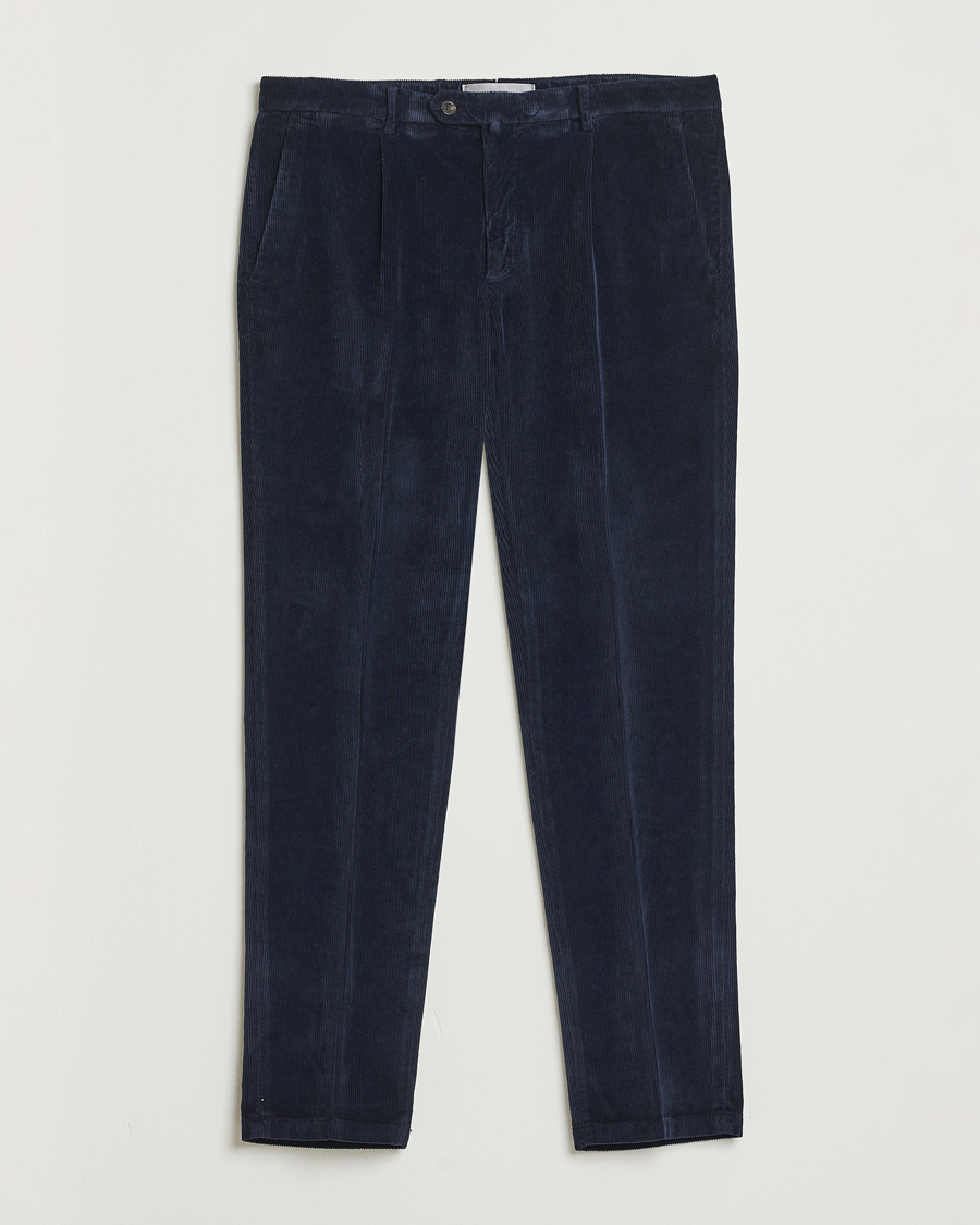 Mies | Housut | Briglia 1949 | Easy Fit Corduroy Trousers Navy