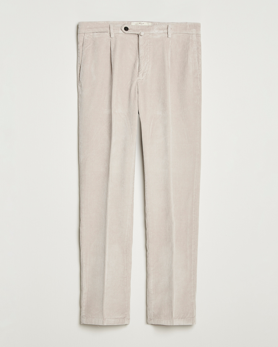 Mies | Housut | Briglia 1949 | Easy Fit Corduroy Trousers Beige