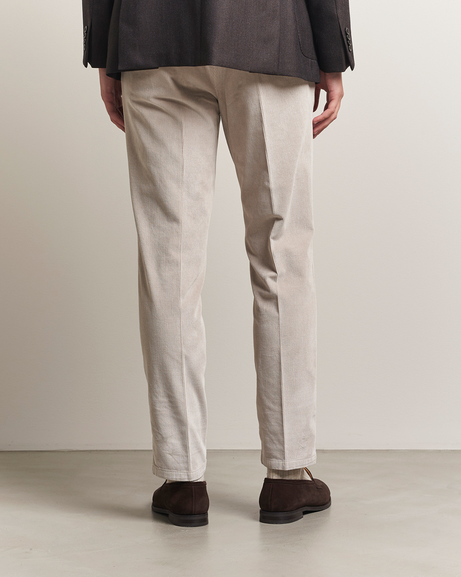 Mies | Housut | Briglia 1949 | Easy Fit Corduroy Trousers Beige