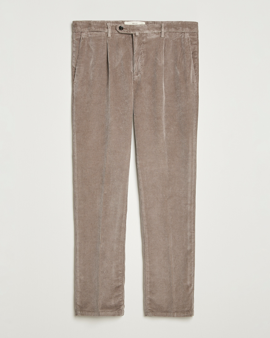 Mies | Housut | Briglia 1949 | Easy Fit Corduroy Trousers Taupe