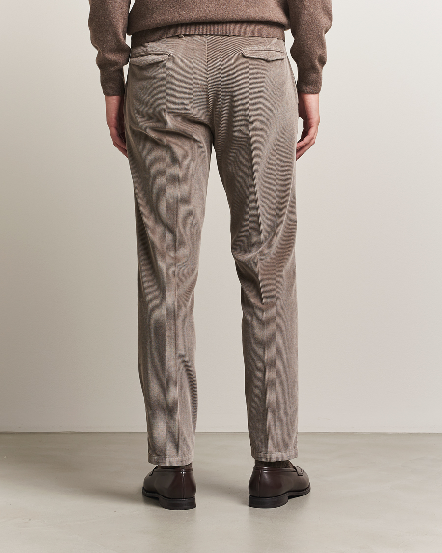Mies | Housut | Briglia 1949 | Easy Fit Corduroy Trousers Taupe